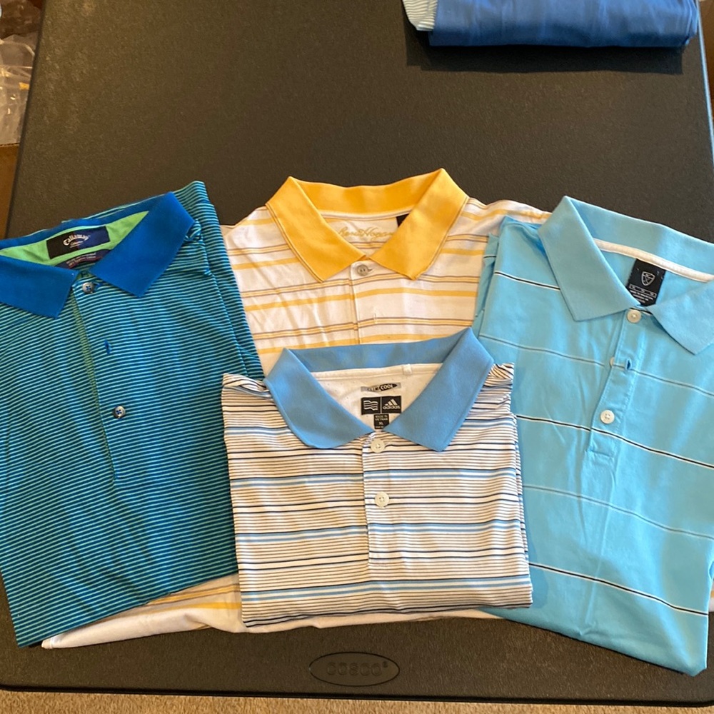 Men’s golf shirts Calaway, Nike, Adidas, Ben Hogan size XL